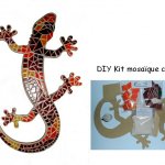 DIY Coffret création mosaïque ' Lézard muticolore '